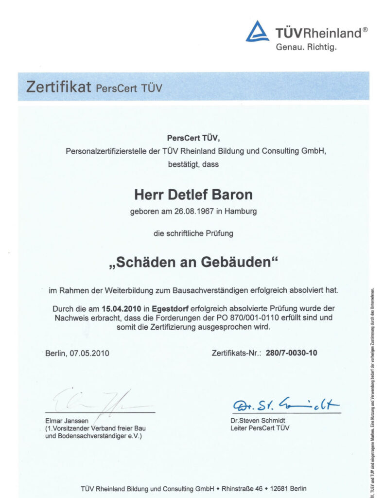 Energieberater Hamburg Zertifikat