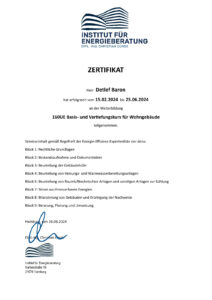 Energieberater Hamburg Zertifikat