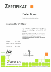 Energieberater Hamburg Zertifikat